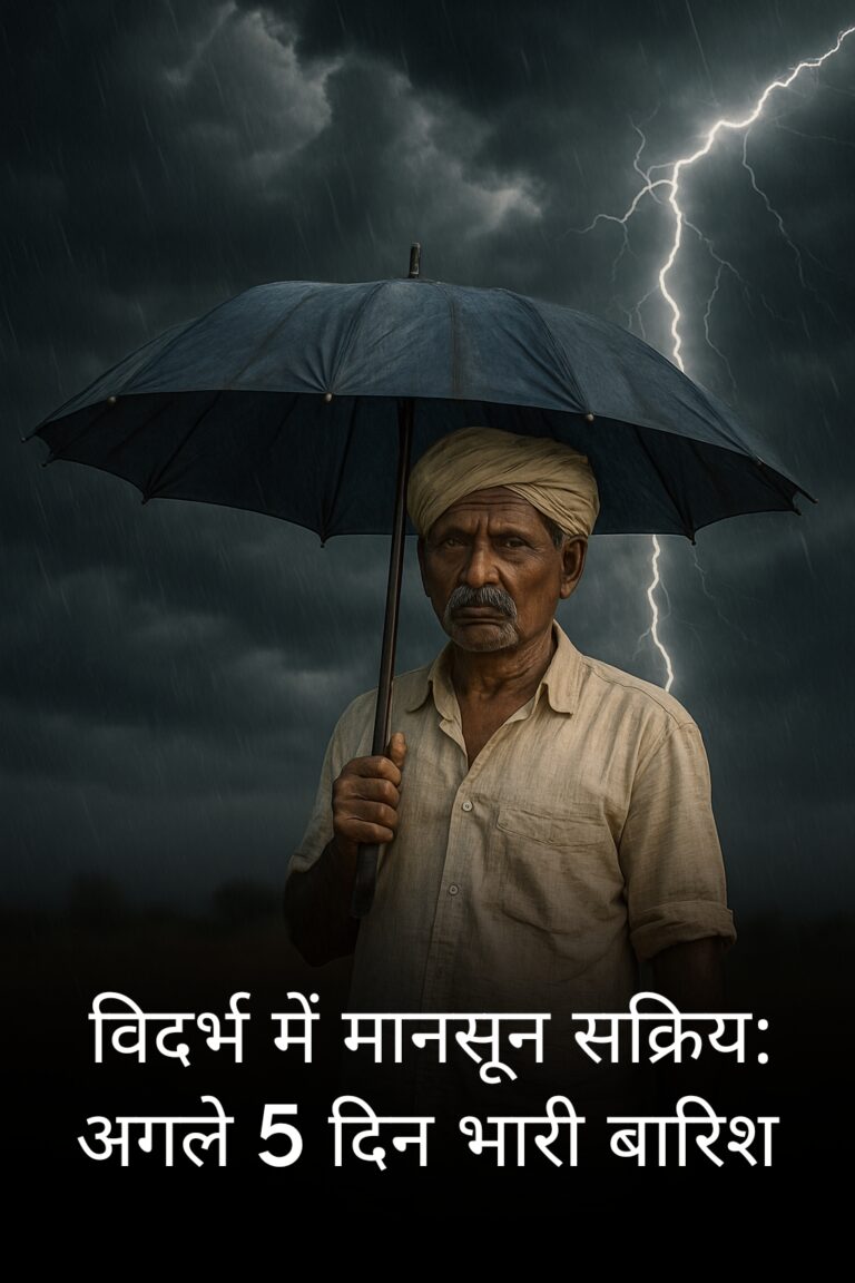 विदर्भ में मानसून फुल पावर में : अगले 5 दिन कर्फ्यू जैसी स्थिति बन सकती है!