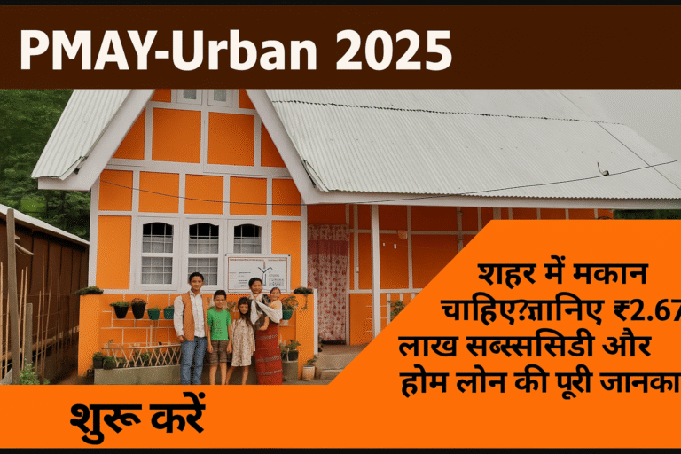 PMAY-URBAN 2025 : शहर में मकान की सब्सिडी