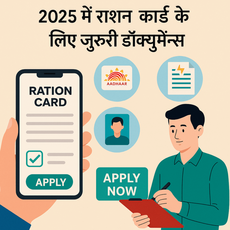 राशन कार्ड : आवेदन के लिए जरूरी दस्तावेज लिस्ट