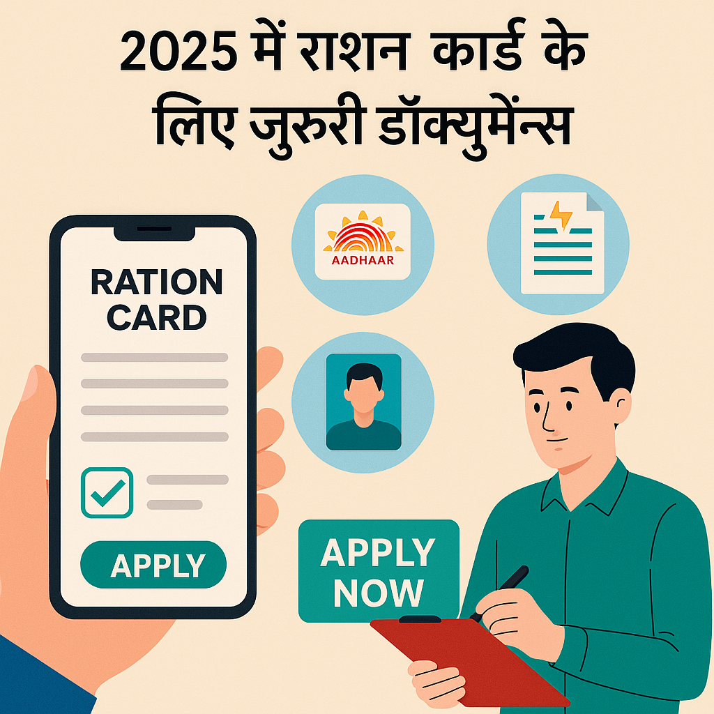 राशन कार्ड : आवेदन के लिए जरूरी दस्तावेज लिस्ट
